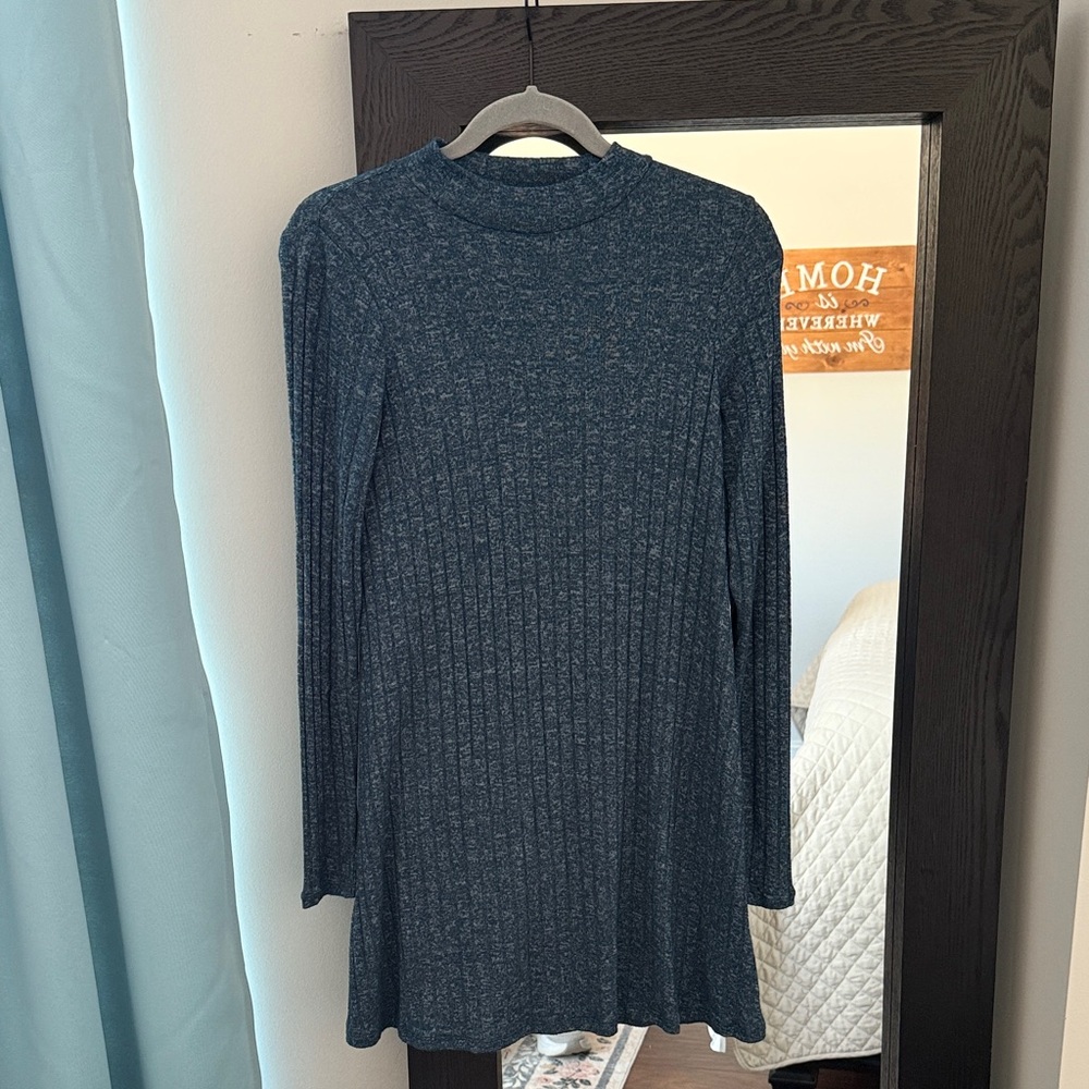 Mossimo Supply Co. Teal Long Sleeve Dress